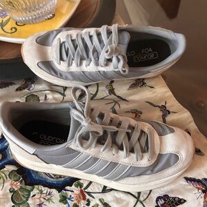Size 41.5 adidas Gray and White sneakers